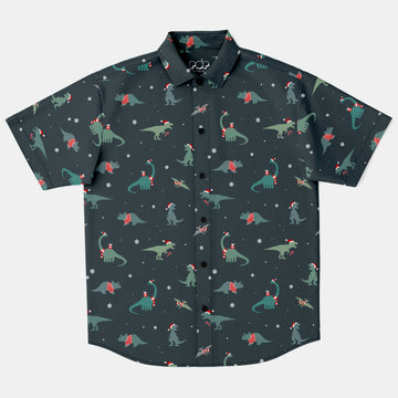 Prehistoric Xmas Hawaiian Shirt